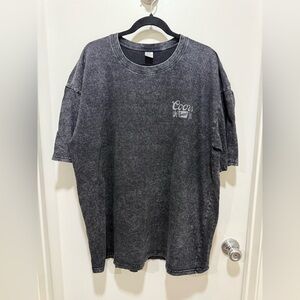 Coors Banquet Men's T-Shirt Large Cotton Distressed VINTAGE Wash Size 2XL Black